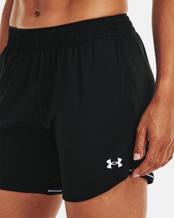 Women's UA Knit Mid-Length Shorts, Black, pdpMainDesktop image number 3